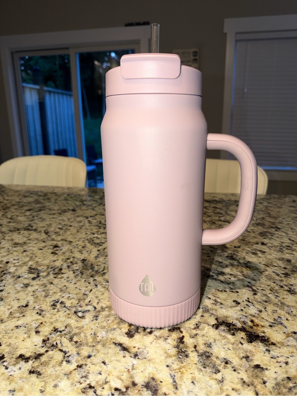 64 oz TAI Pink Insulated Travel Mug with Handle